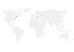 world map white